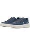 Men's Navy Low-Top Sneakers - Fashionable Lace-Up Style, Perfect for Everyday Casual Outfits - 2