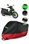 Rks Sniper 50 Pro X Compatible Premium Motorcycle Tarpaulin (Lock Compatible) Black-Red