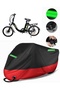 Volta Vb1 Compatible Premium Motorcycle Tarpaulin (Lock Compatible) Black-Red