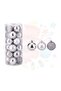 4 cm 24 Pcs Christmas Tree Ball Decorative Decoration Matte-Bright-Silvery