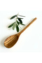 Handmade Natural Olive Tree Wooden Dessert Spoon - Zeus Collection - 1 Piece
