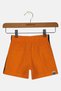 Kids Girl Brand Logo Shorts, Neon Orange - 2