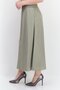 Women Solid Maxi Skirt, Olive - 4