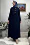 Banu Brooch Knitwear Dress Navy Blue