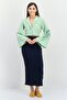 Women Regular Fit Textured Semi Formal Blazer, Green - 4