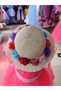 Floral Straw Girl's Hat Floral Straw Fedora Hat for Children Aged 2/7 Aby206 - 3