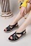 Genuine Leather Women's Casual Lightweight Comfortable Sandals DD1952