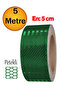Adhesive 5 Meters Dark Green Color Strip Tape Noctilucent Reflective 5cm Reflective Warning Tape.