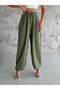 Women's Modal Fabric Shalvar Trend Model Comfortable Cut Tracksuit with Legs and Waist Detail - 3