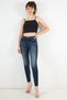 Women Super Skinny Fit High Waist Wash Stretchable Denim, Navy - 4