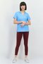 Women Sportswear Fit Short Sleeve Training Polo Shirt, Light Blue - 3