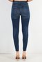 Women Super Skinny Fit High Waist Wash Stretchable Denim, Navy - 2