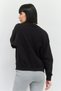 Women Sportswear Fit Long Sleeves Outdoor Sweatshirt, Black - 3