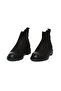 Genuine Nubuck Leather Chelsea Black Men's Boots Rubber Sole - 02984 - 3