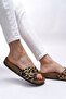 Hosrathla Women's Single Buckle Slippers 0012603 Leopard - 5