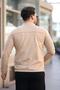 Breast Zippered Judge Collar Suede Seasonal Coat Pldp 2904 - 5
