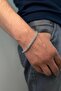 Rope Braid Model Men's Steel Chain Necklace and Bracelet Set acb01s - 6
