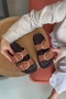 Boris Tan Suede Women's Slippers with Double Buckle Detail - 3