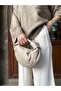 Women's Cream Mini Knotted Hand Bag - 5