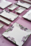 16 Pieces 6-Person Lavender Breakfast Set Handmade Breakfast Presentation Set Serving Plates - 2