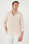 Striped Regular Fit Cotton Long Sleeve Shirt Men's Shirt Cf25S 129721 - 5