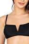 Women's Accessorized High Waist Textured Black Bikini Set - 5