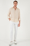 Striped Regular Fit Cotton Long Sleeve Shirt Men's Shirt Cf25S 129721 - 3