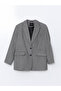 Gray Cashmere Women's Blazer Jacket - 5