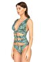 Women's Lacing Detailed Glitter Swimsuit - 3