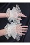 Curly Polka Dot Tulle Cuff Off White - 5
