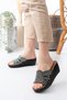 Women's Stone Wedge Heel Slippers Orthopedic Daily Slippers Comfortable Stylish Heeled Slippers - 5