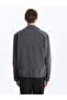 Anthracite Standard Fit Shirt Collar Men's Coat - 4