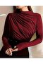 Draped Women's Blouse - 2