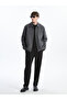 Anthracite Standard Fit Shirt Collar Men's Coat - 2