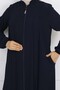 Robe Pleated Ferace Navy Blue 1009 - 4