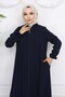 Robe Pleated Ferace Navy Blue 1009 - 3
