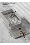 Stainless Steel Cat Litter Box Cat Litter Tray Metal Litter Pan Tray with High Wall Sides - 7