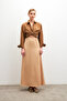Women's Biscuit Waist Elastic Flowy Satin Flared Skirt