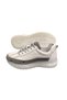 White Leather Sports Men's Shoes - 4
