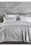 Victoria Jacquard Bedspread - Gray - 4
