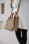 Black Color Handmade Large Size 5 Compartment Braided Casual Model Women's Shoulder Bag - 3