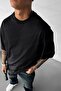 Men's Black I Can Fly Oversize Fit Loose Wide Fit Loose Cut T-Shirt - 3
