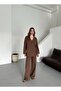 Brown Gabardine Kimono Set - 8629 - 2