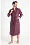 100% Cotton Bias Shawl Muslin Fabric Men's Dressing Gown - 2
