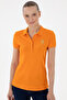 Women's Orange Basic Polo Neck T-Shirt 50280071-Vr051 - 3