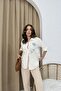 Women's Flower Pattern Embroidered Linen Shirt