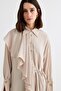 Cod Flounce Tie-Up Shirt Stone - 2