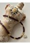520 Numbered Coffee Fimo Heart Necklace