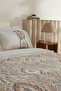 Satin Beige Lemy 100% Cotton Duvet Cover Set Double - 3