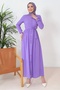 Esnel Belted Dress 1366 - Lilac - 2